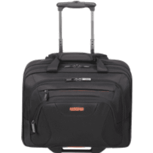 American Tourister AT Work Rolling Tote 15.6" Black/Orange